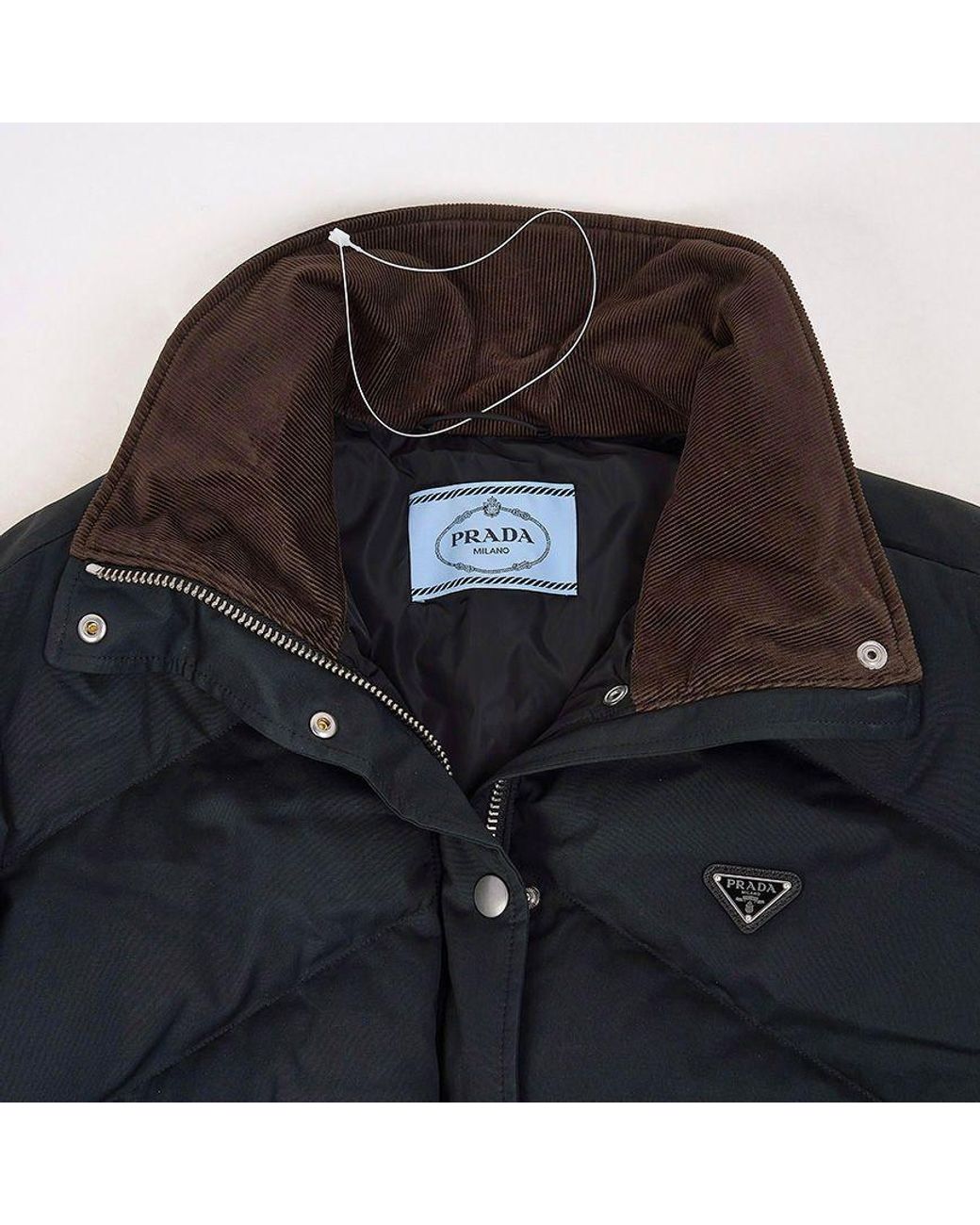 Prada Black Logo Down Jacket