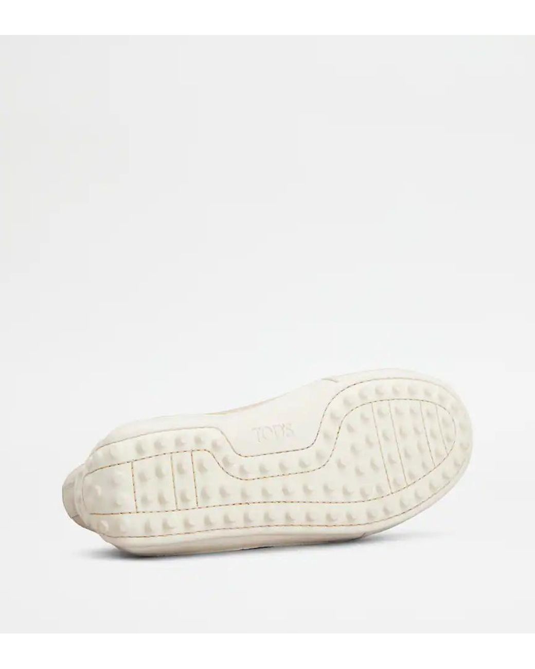 Tod's White Sneakers En Cuir Velours for men