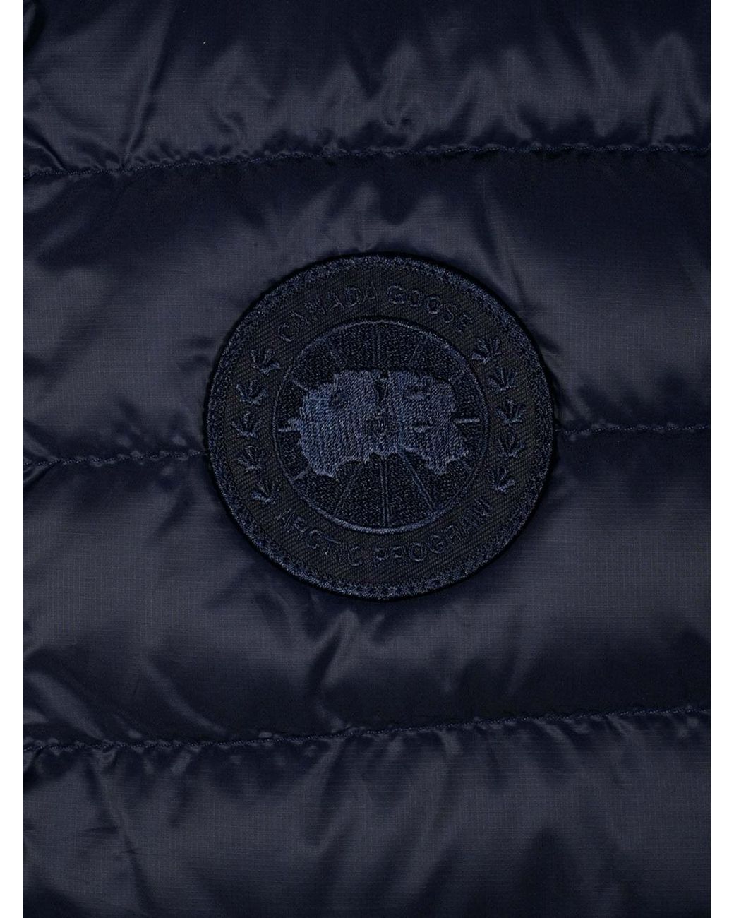 Canada Goose Blue Stratus Logo Patch Vest for men