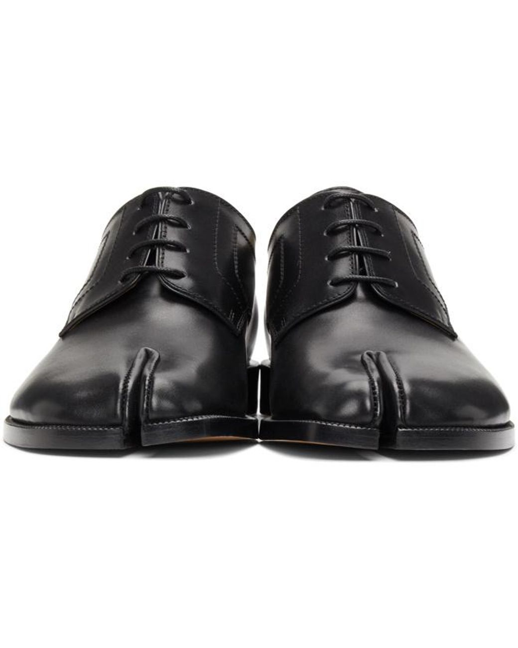 Maison Margiela Black Tabi Lace-Up Shoes for men