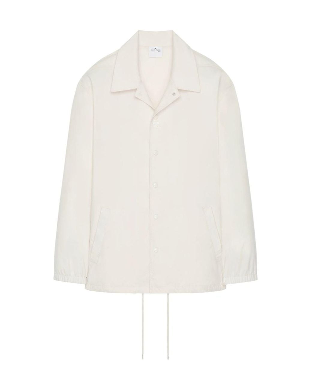 Courreges White Buttoned Shirt Jacket for men