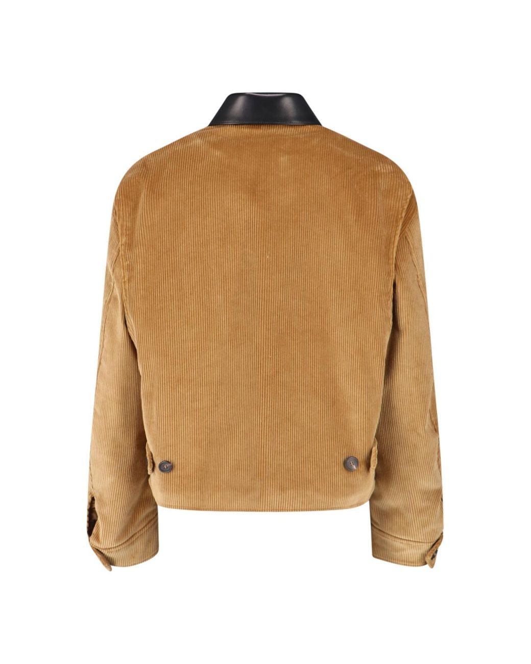 Miu Miu Brown Logo-Detailed Zipped Jacket