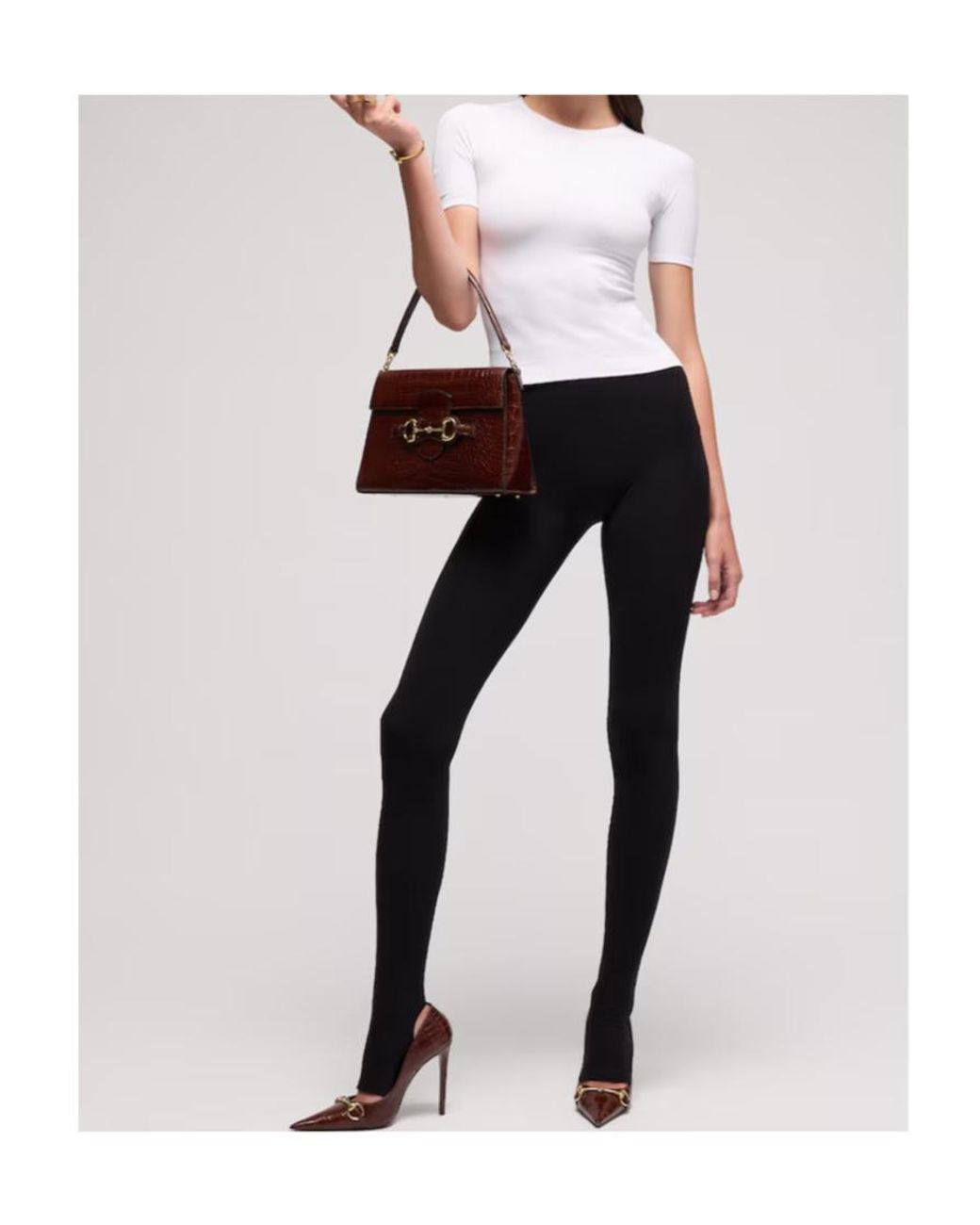 Gucci White Seamless Stretch Jersey T-Shirt