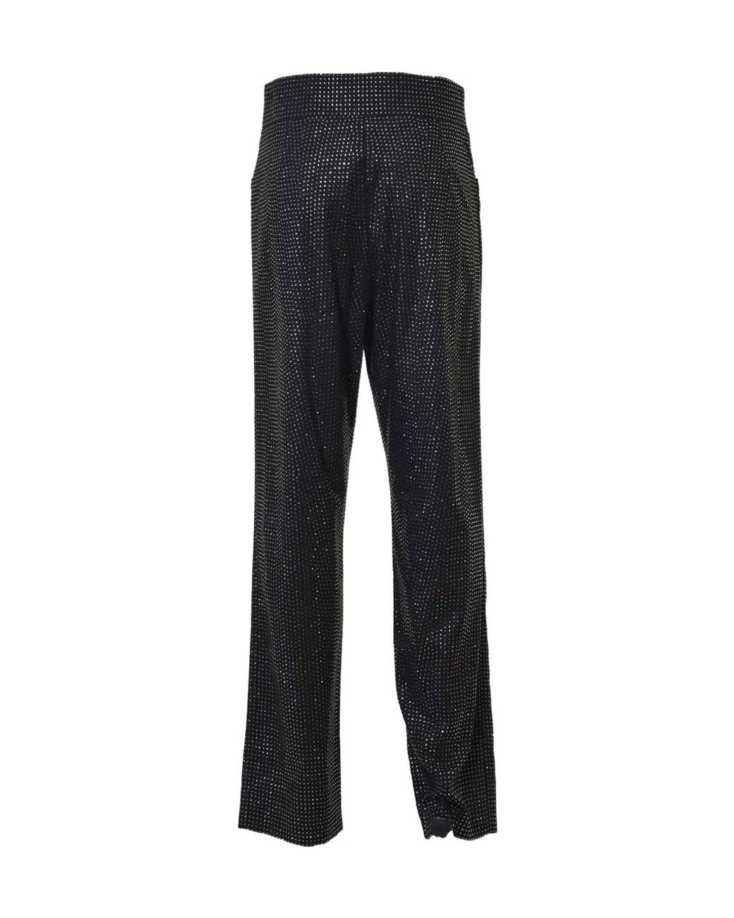 GIUSEPPE DI MORABITO Black Straight-Leg Embellished Trousers