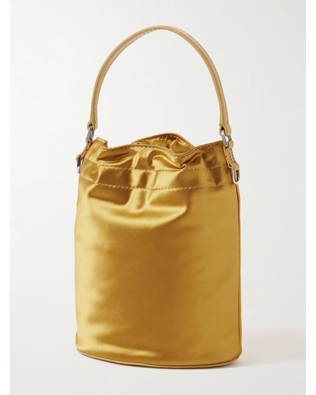 Staud Metallic Lila Mini Bucket Bag