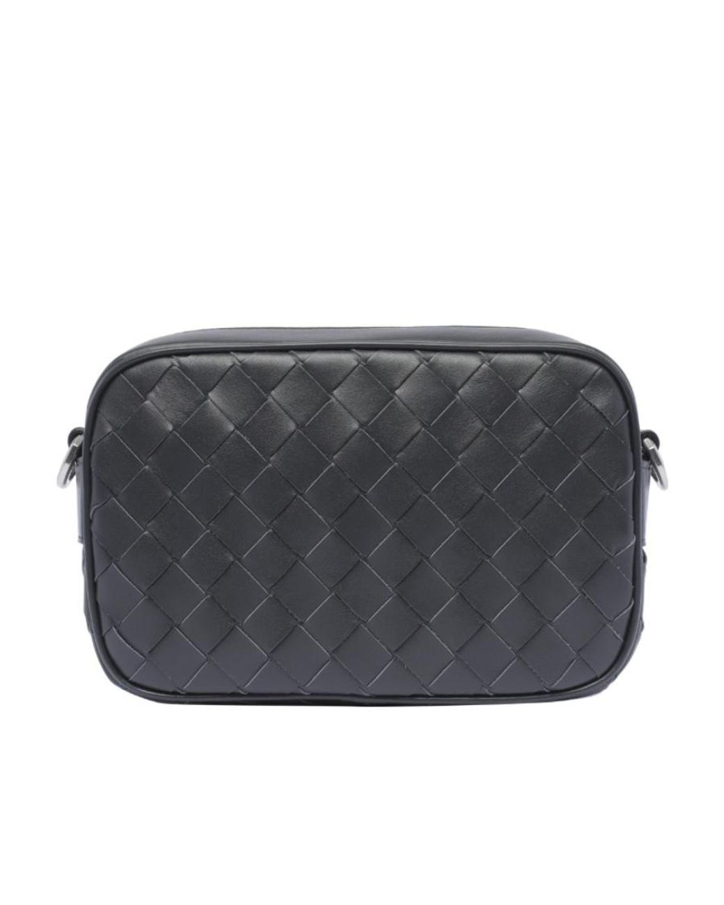 Bottega Veneta Gray Mini Intrecciato Camera Bag for men