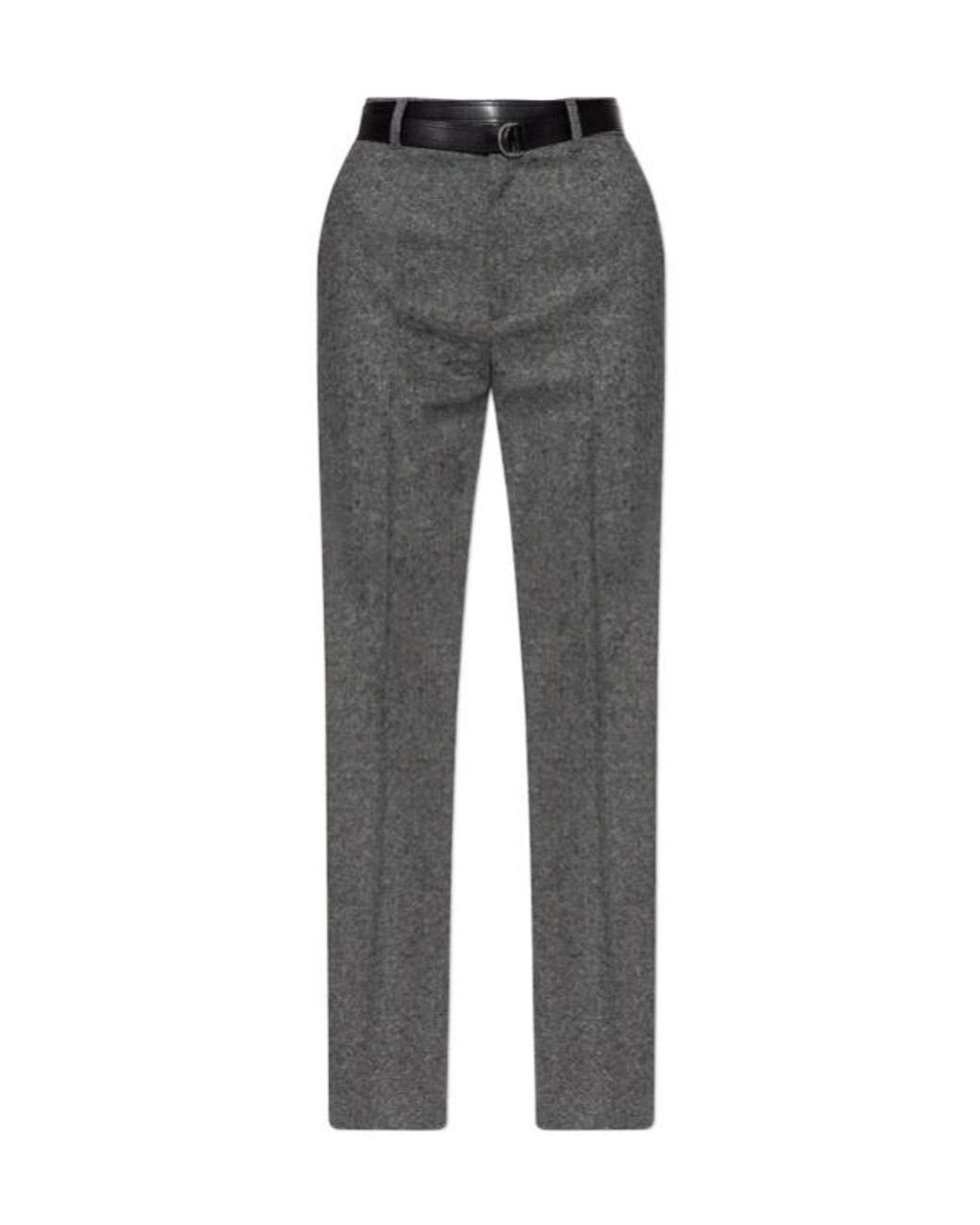 MM6 by Maison Margiela Gray Belted Trousers