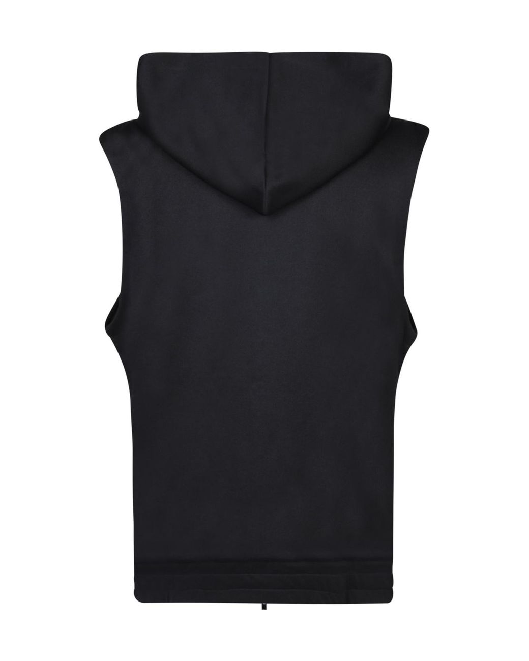 Giuseppe Zanotti Black Zipped Hooded Gilet for men
