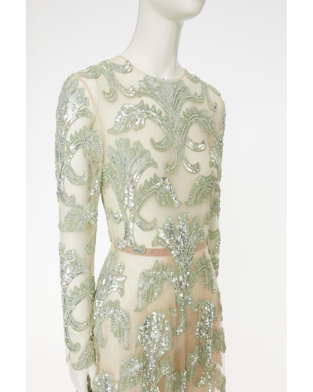 Valentino White Long-Sleeved Dress