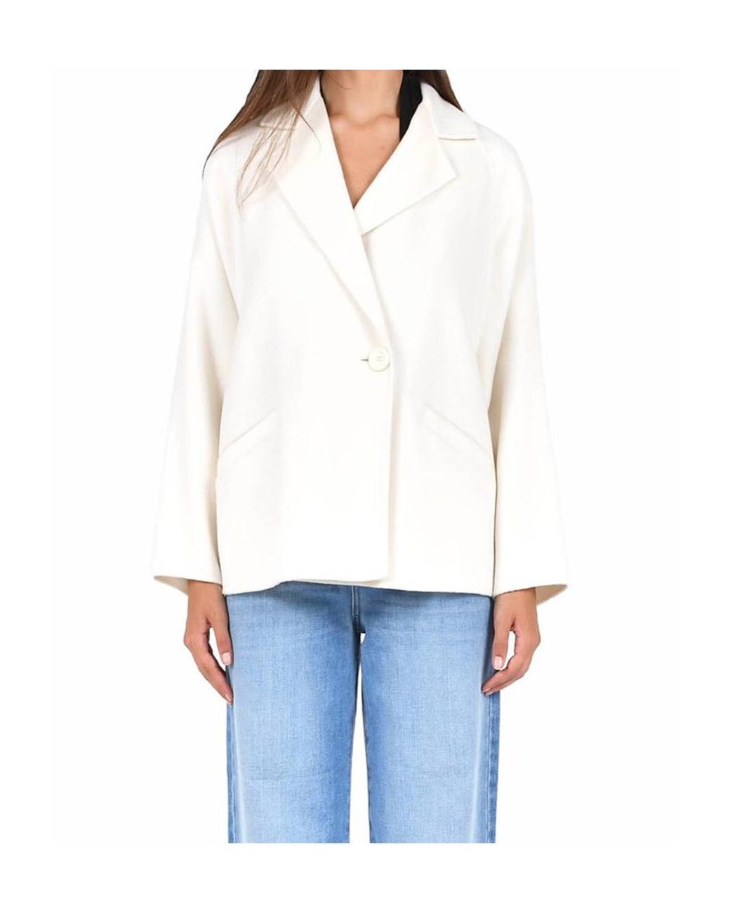 Max Mara White Studio Button-Up Jacket
