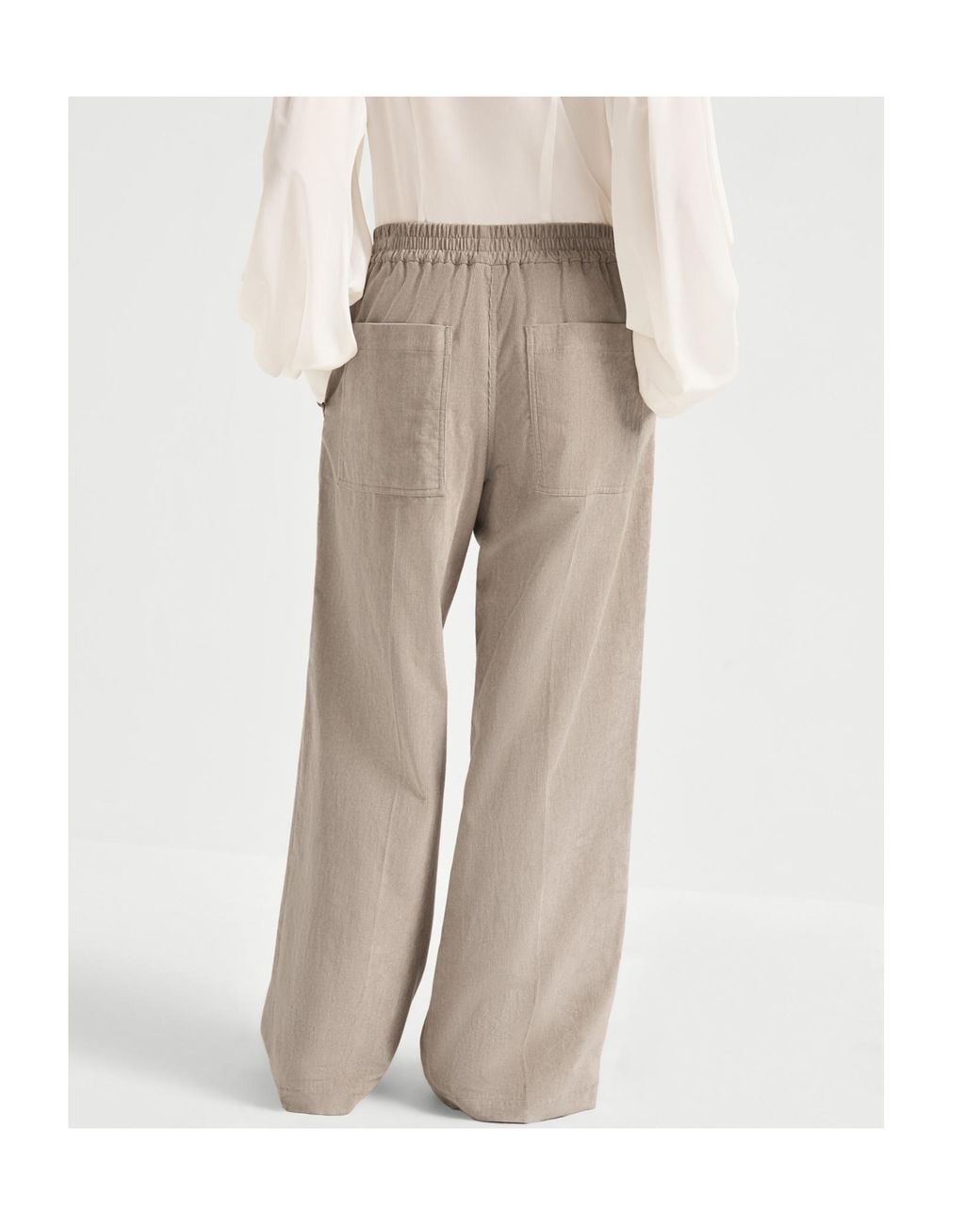 Brunello Cucinelli Natural Corduroy Trousers