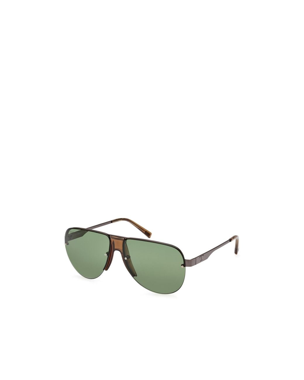 Tod's Green Pilot's Rimmed Sunglasses for men