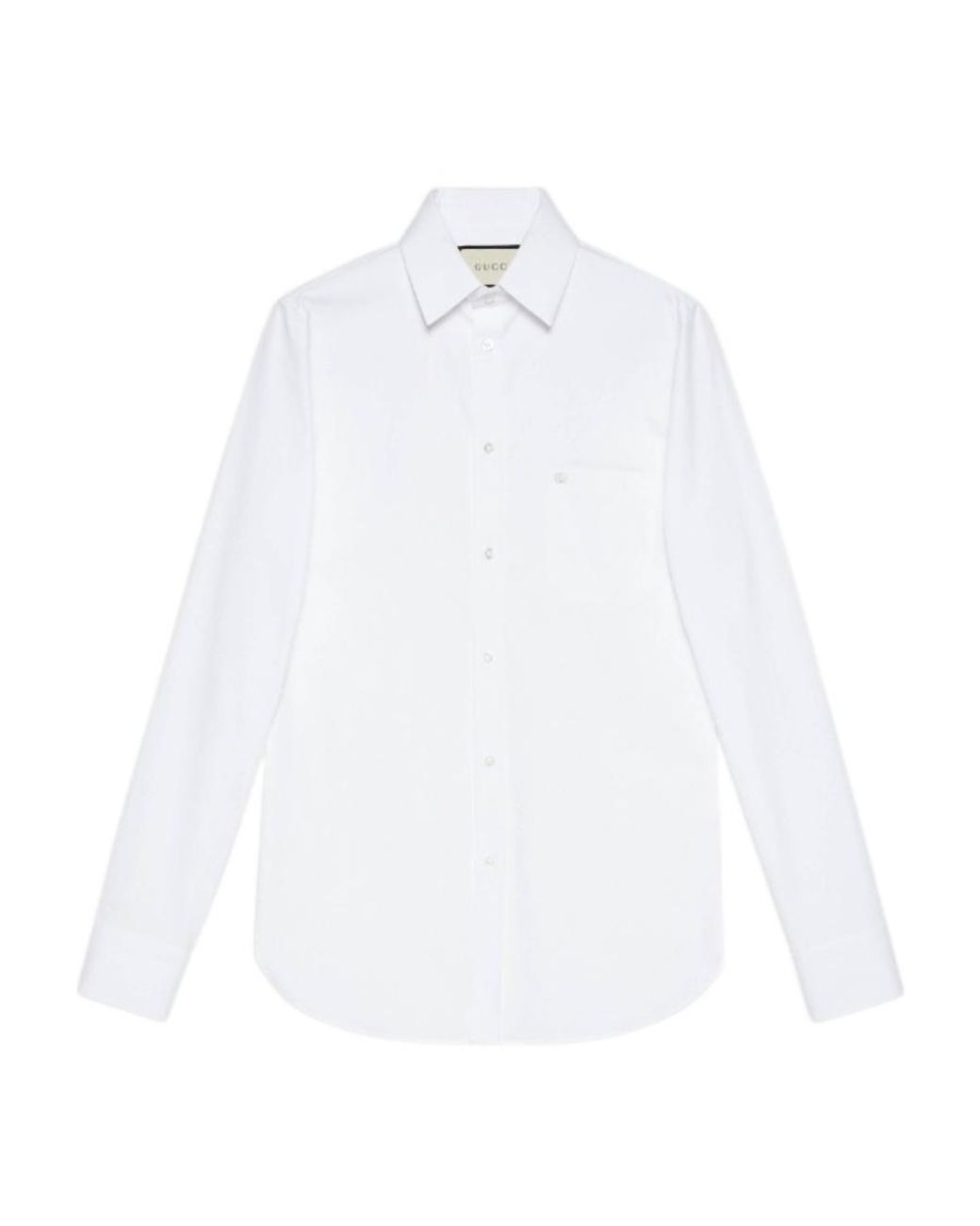 Gucci White Double G Shirt for men