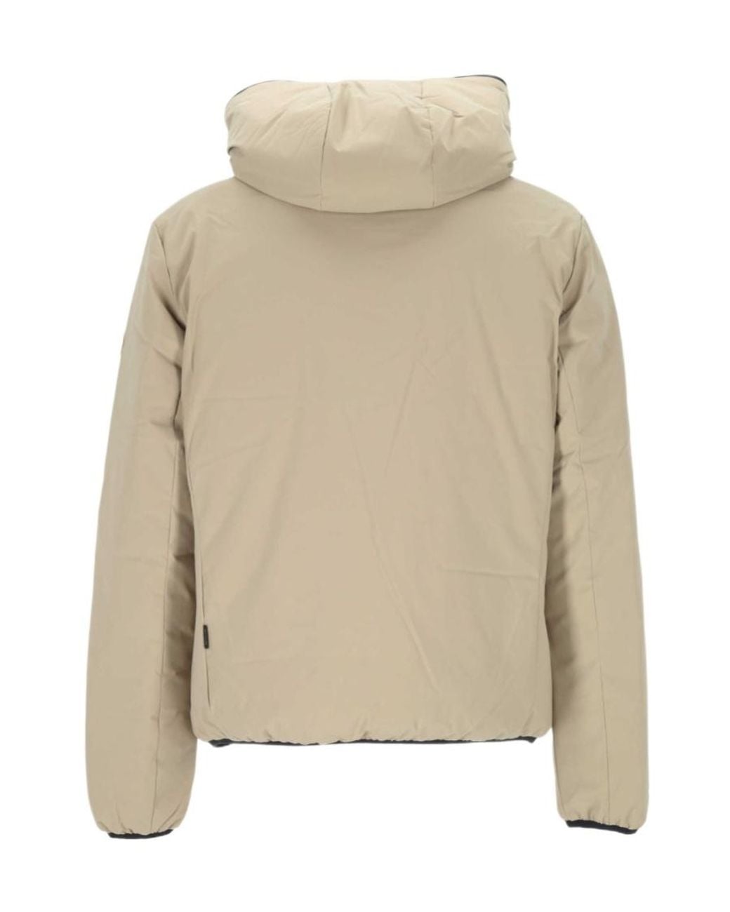 Save The Duck Natural Long-Sleeved Hooded Padded Jacket for men