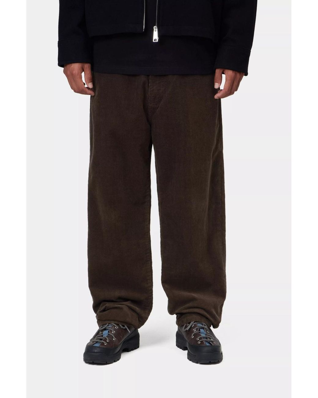 Carhartt Brown Corduroy Straight-Leg Jeans for men