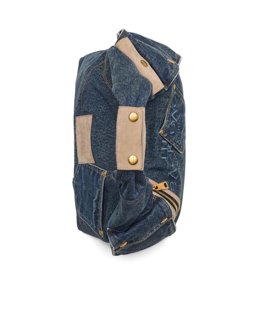 Marc Jacobs Blue The Denim Cargo Sack Bag