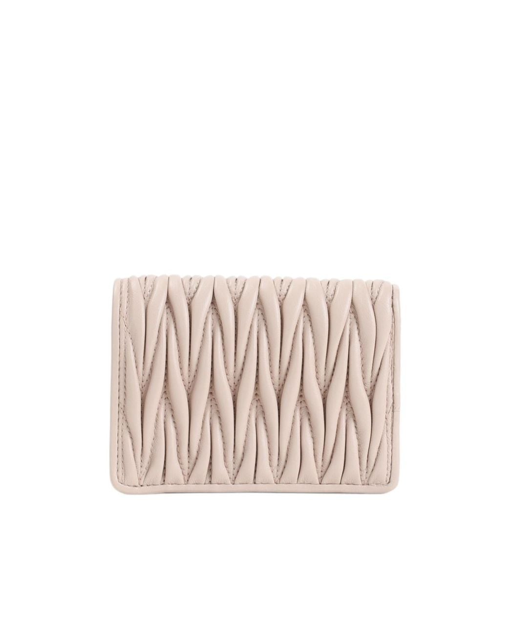Miu Miu Natural Logo-Lettering Wallet