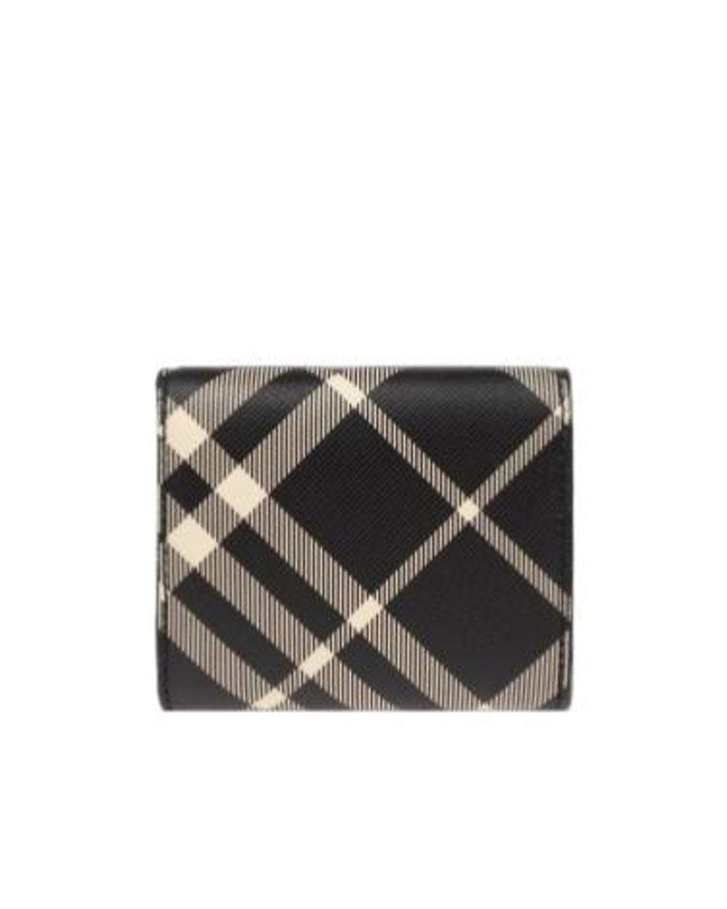 Burberry Multicolor Check Pattern Folded Wallet