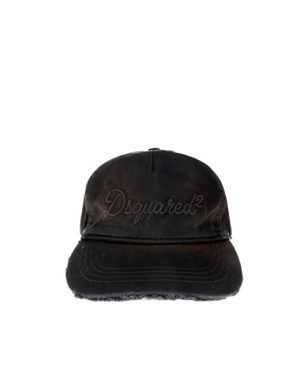 DSquared² Black Logo Hat for men