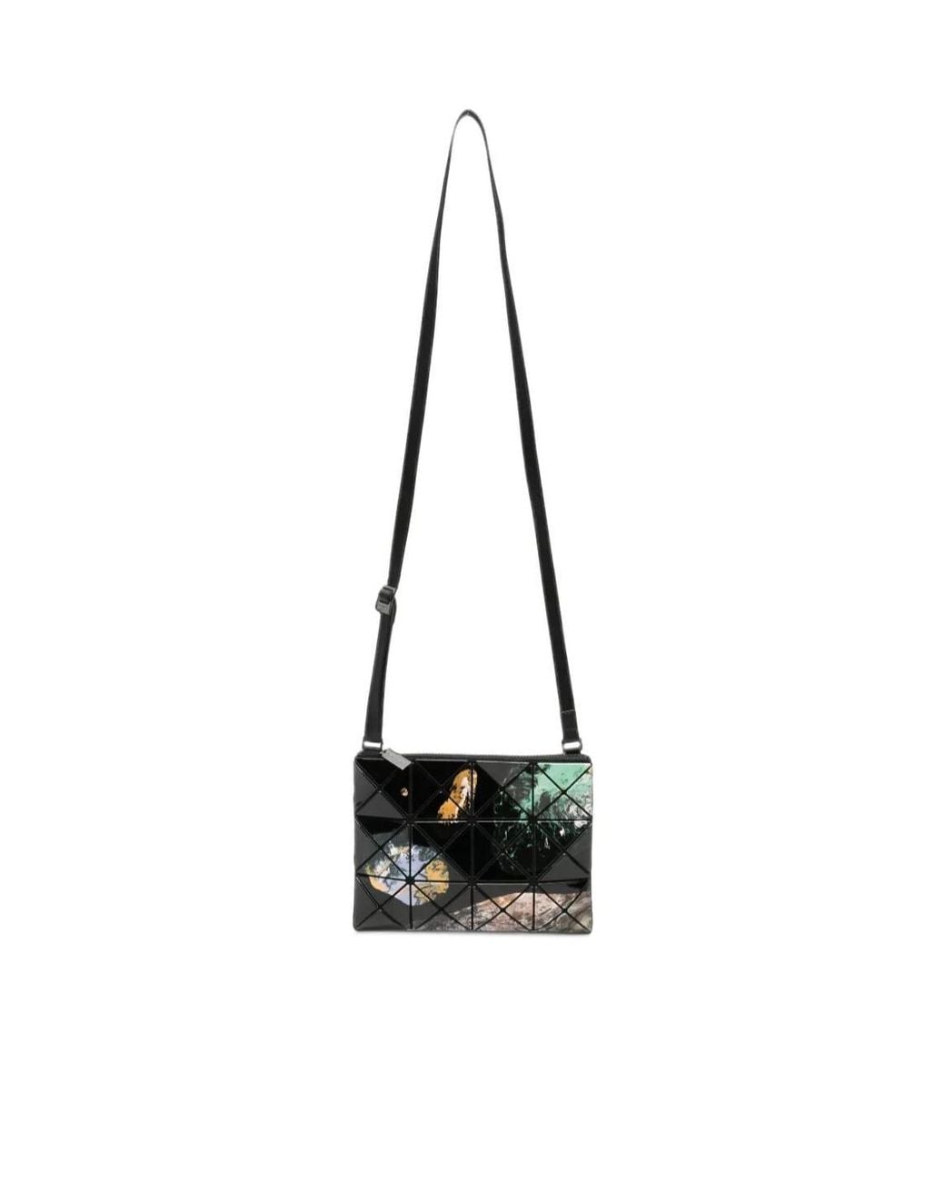 Issey Miyake Black Cosmic Abstract-Print Crossbody Bag
