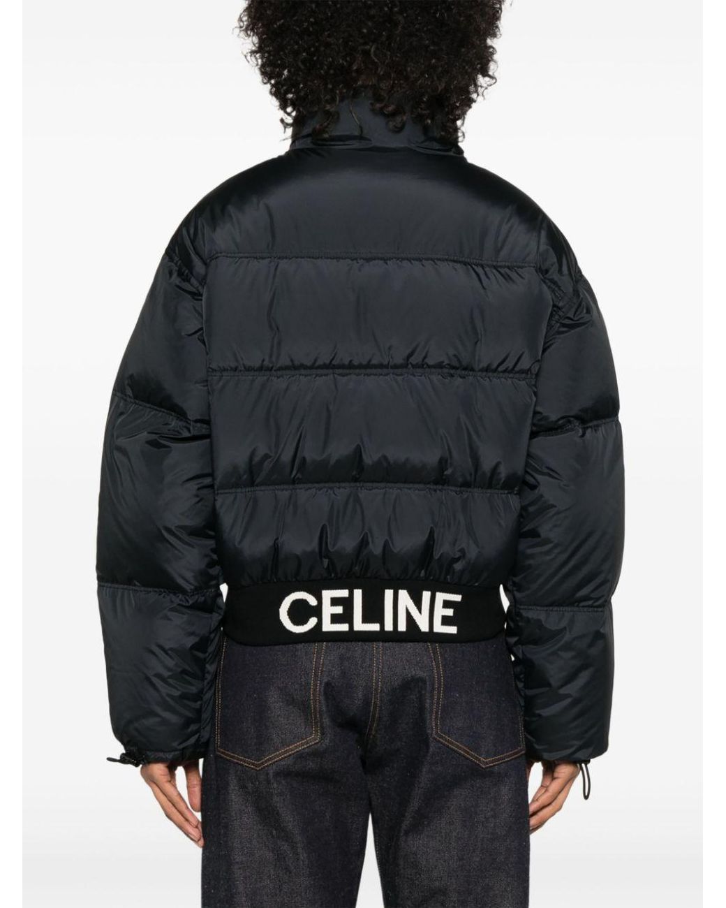 Céline Black Cropped Down Jacket