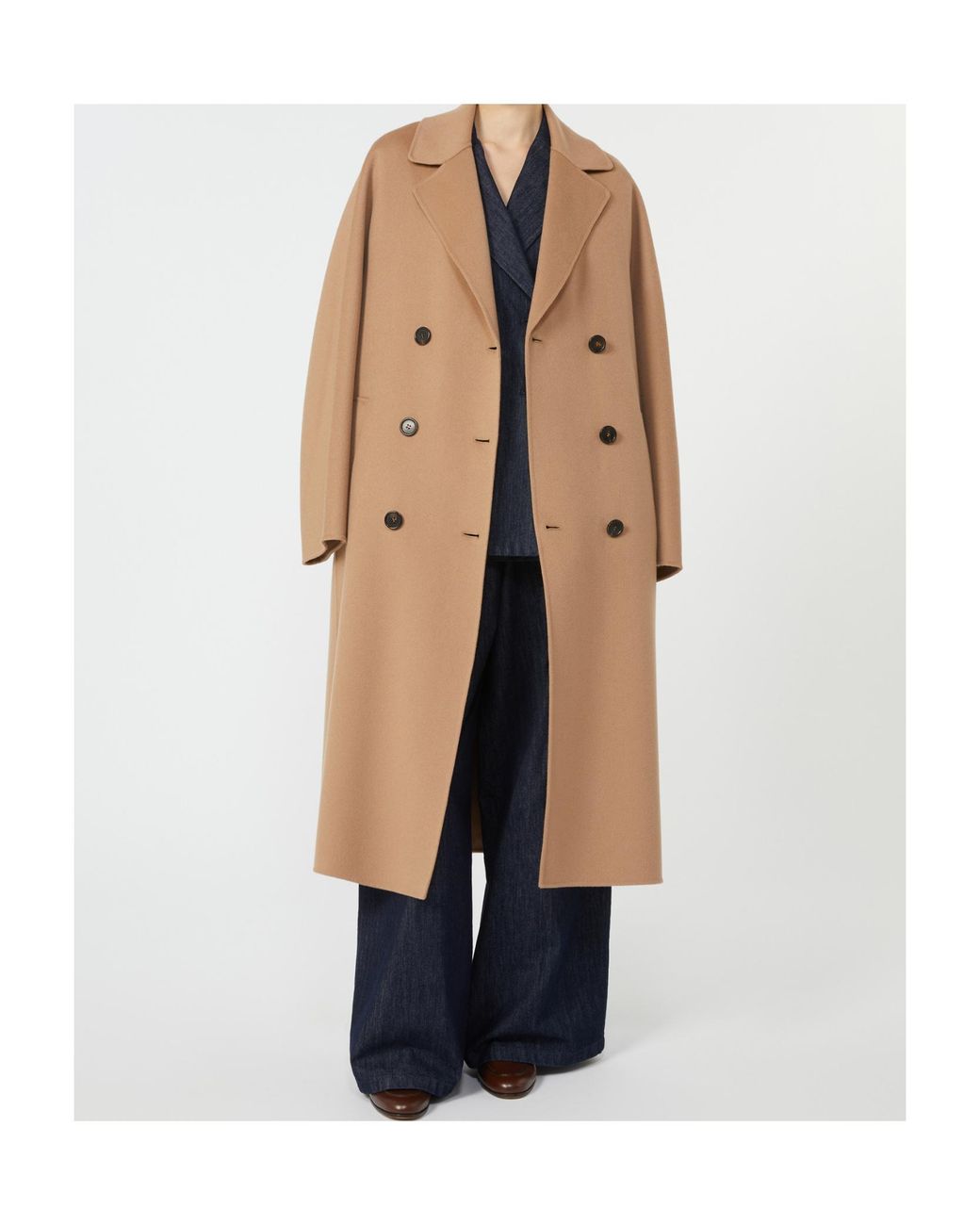 Max Mara Natural 'S Paul Double-Breasted Belted Coat