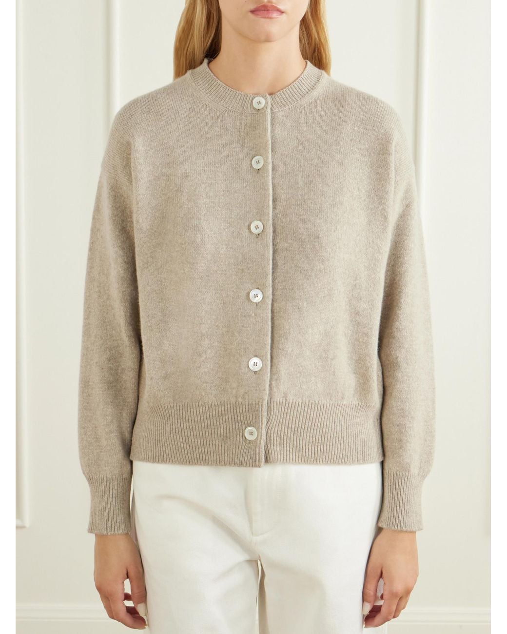 &Daughter Natural Ada Wool Cardigan