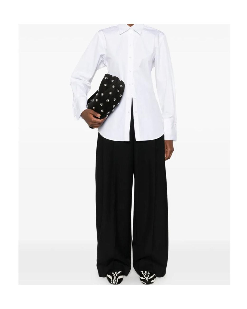 Rohe White Polo-Collar Shirt