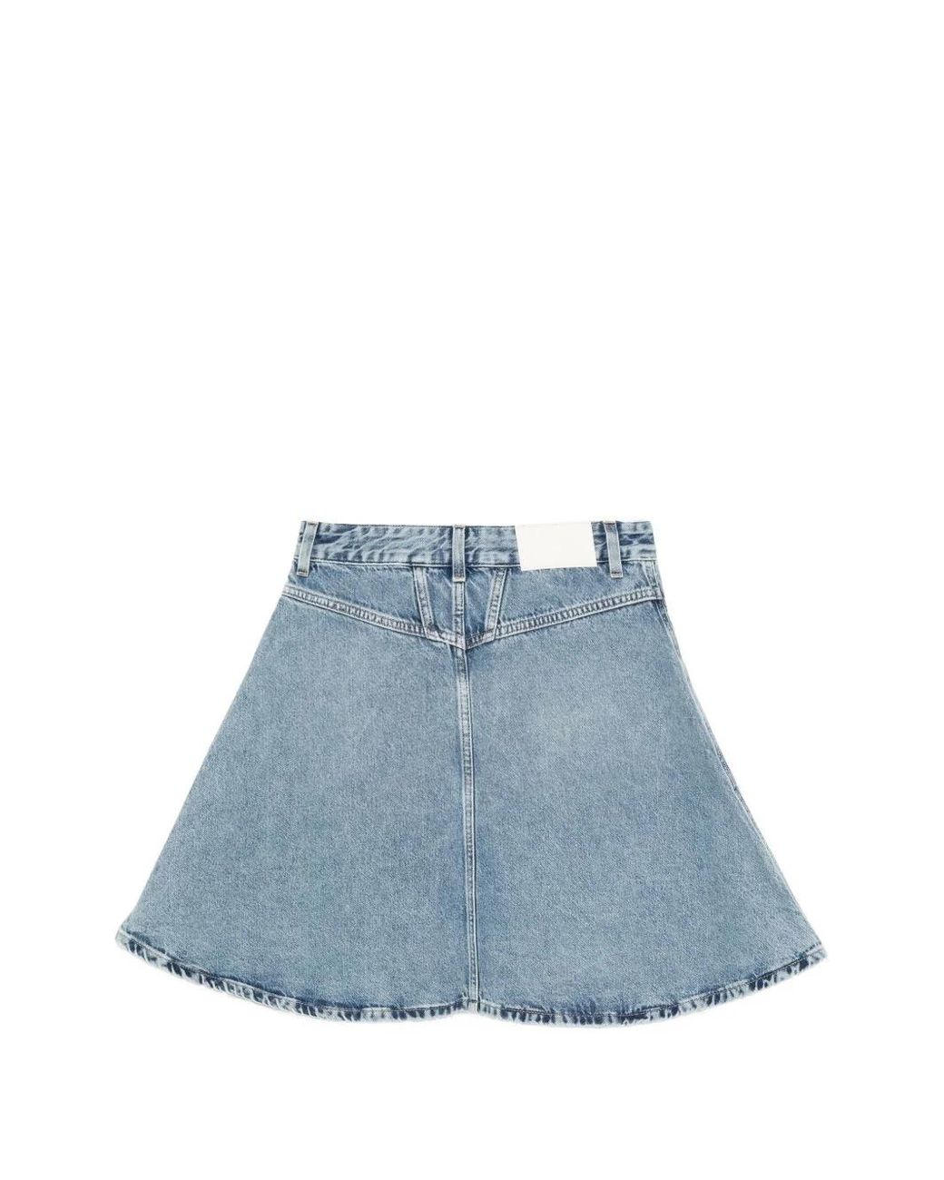Closed Blue Cotton Short Skirt