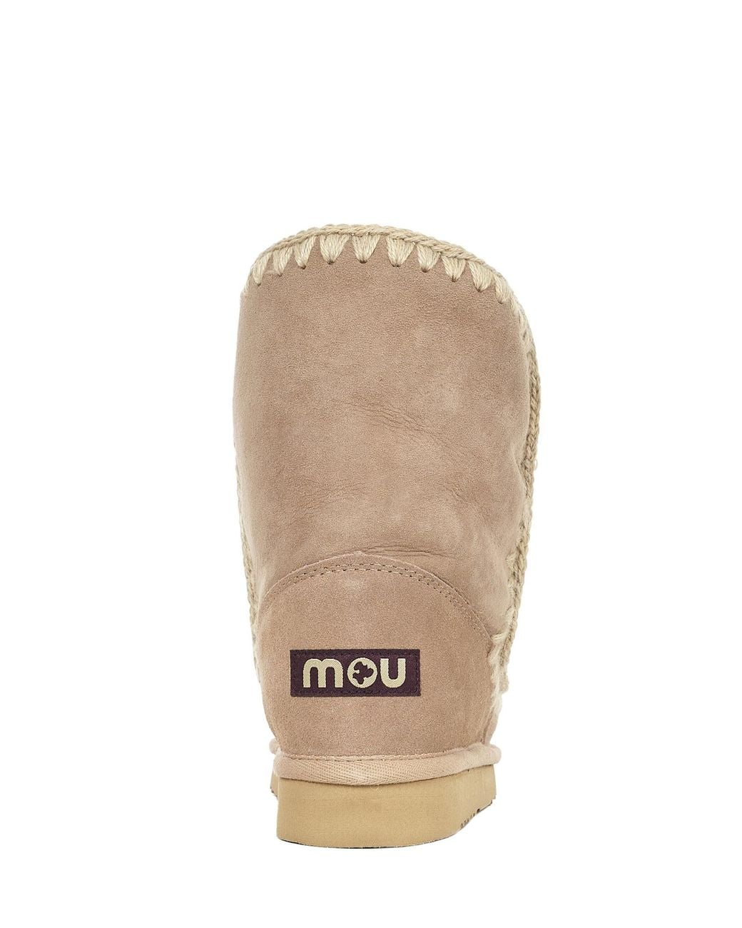 Mou Natural Eskimo 24 Stitch Detailed Boots