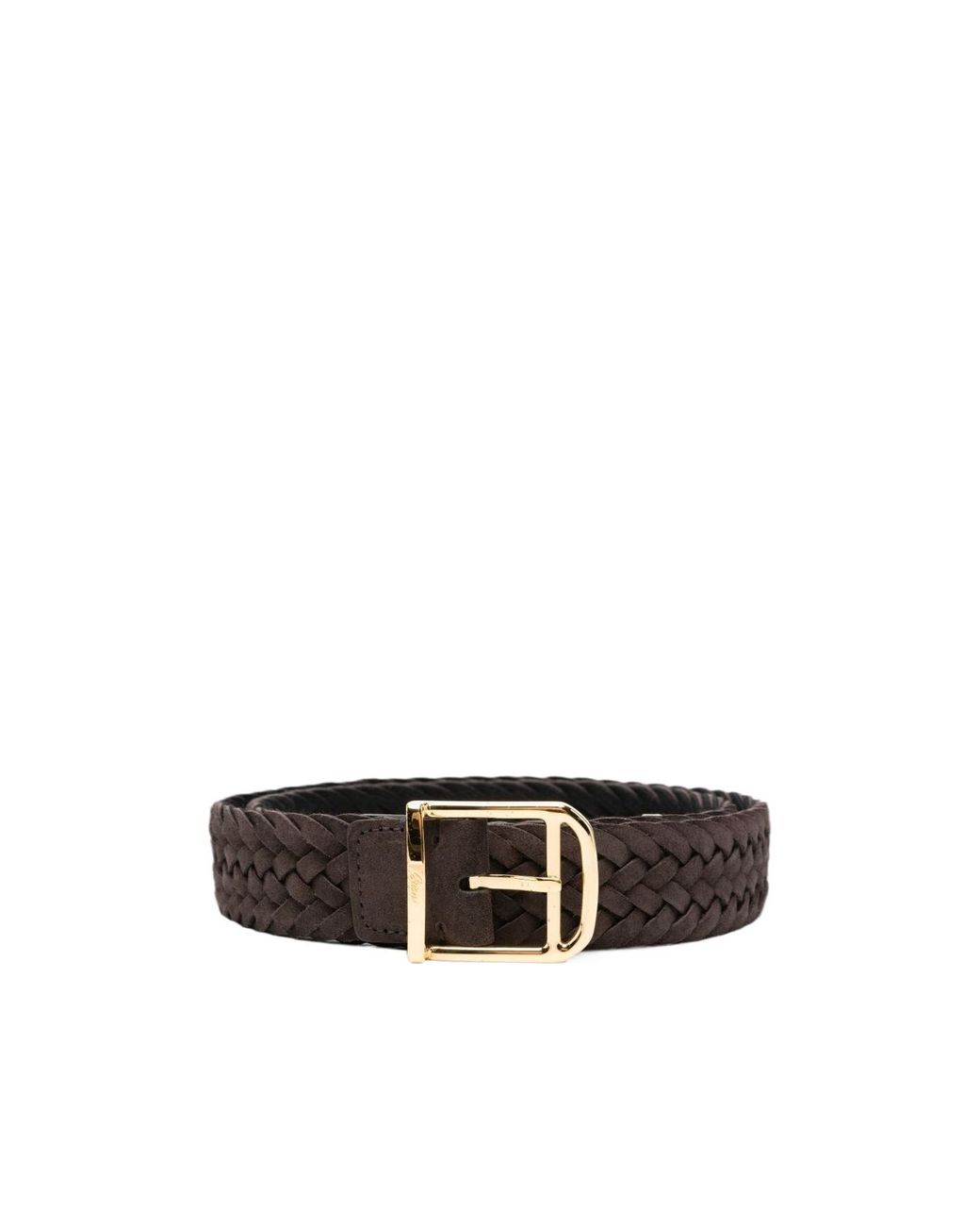 Brioni White Buckle Belt for men