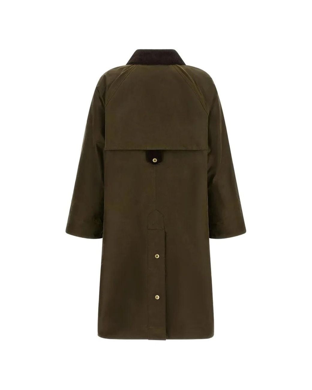 Barbour Green Long Wide-Sleeve Coat
