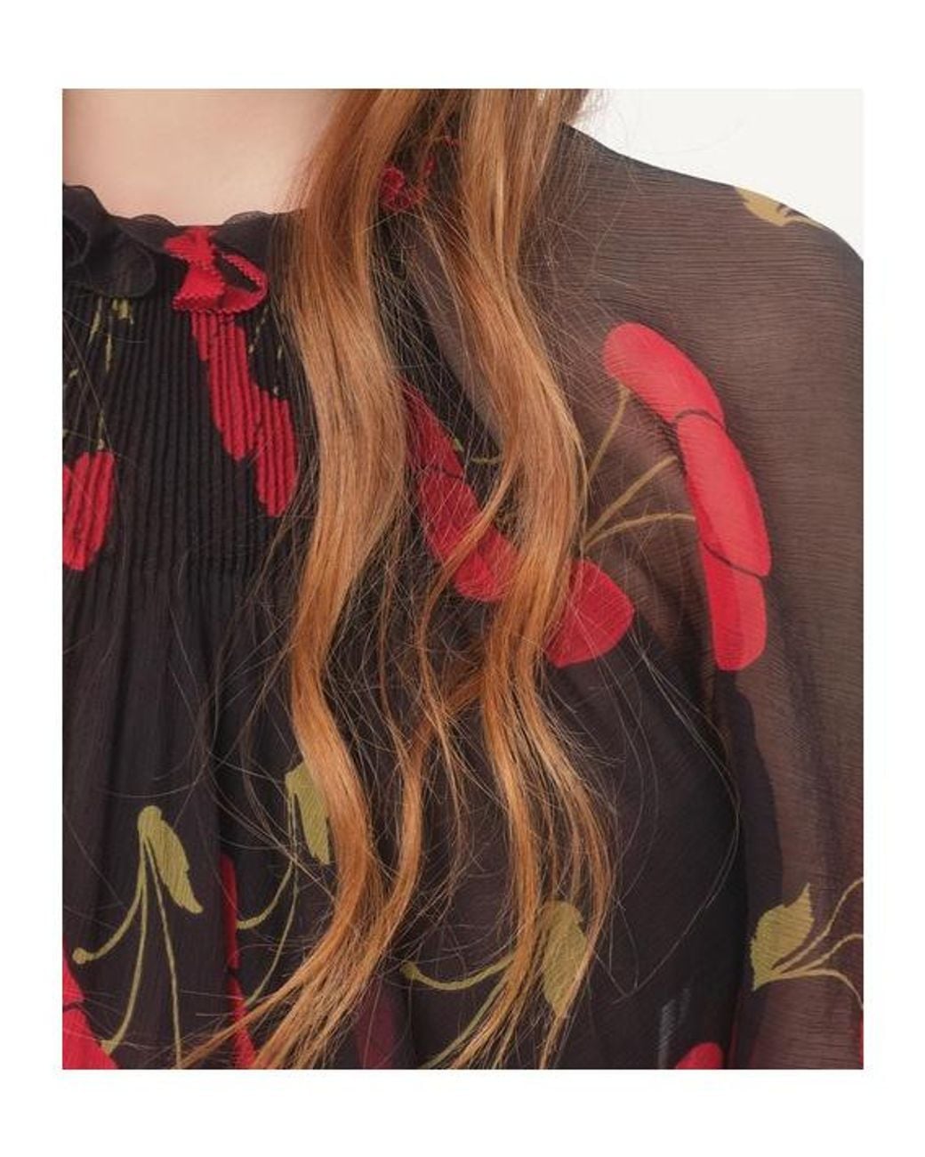 Valentino Red Long Sleeve Dress