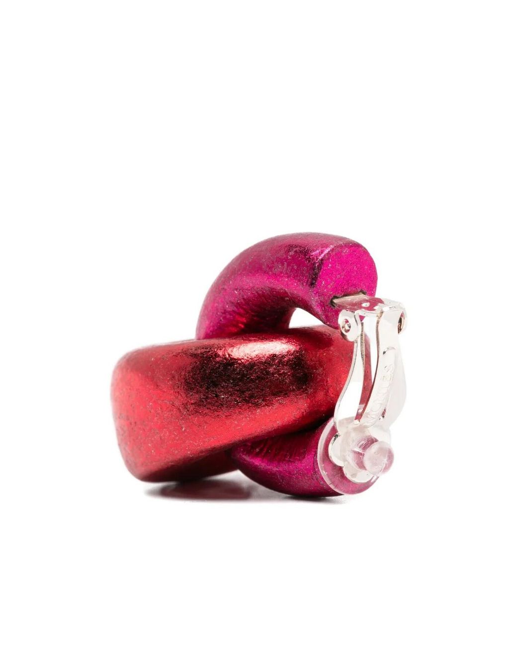 Monies Pink Metallic-Finish Clip-On Earrings