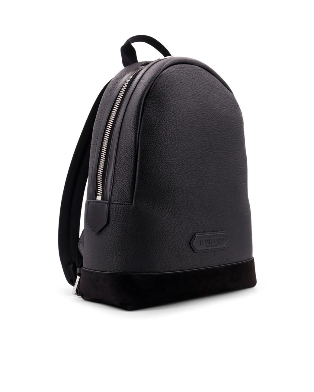 Tom Ford Black Logo Patch Backpack for men