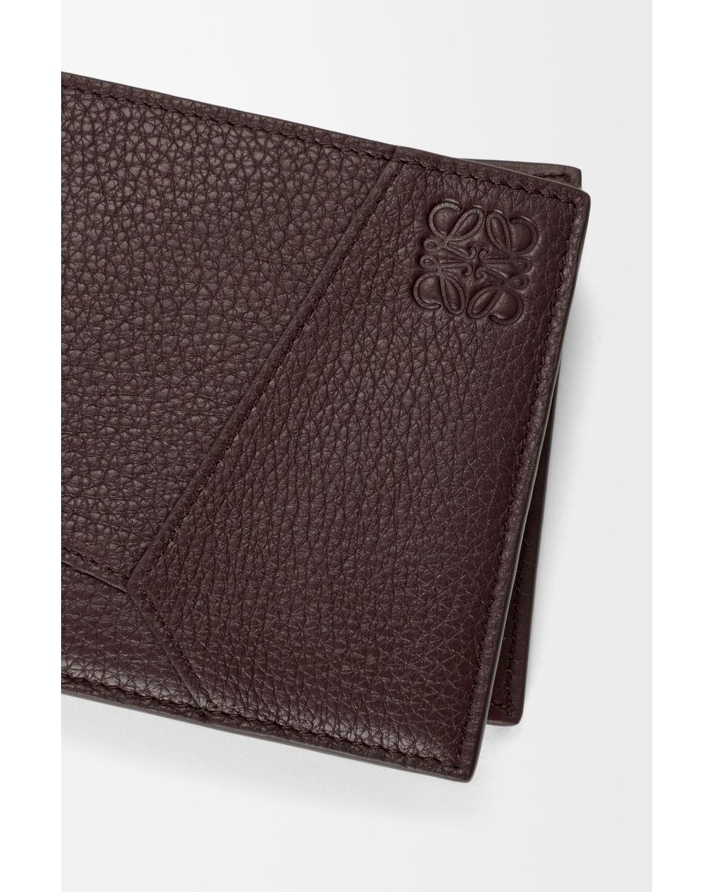 Loewe Brown Puzzle Bifold Coin Wallet for men