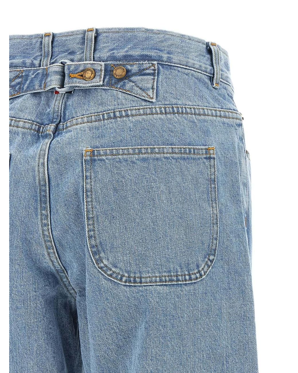 Thom Browne Blue Straight-Leg Jeans