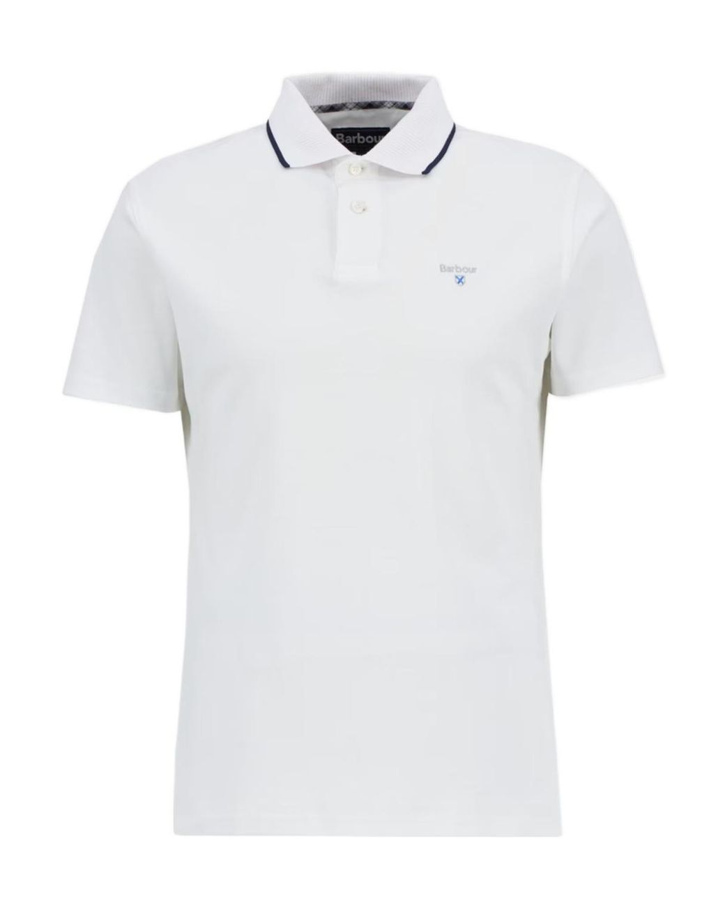 Barbour White Hackney Tailored Short-Sleeved Polo Shirt for men