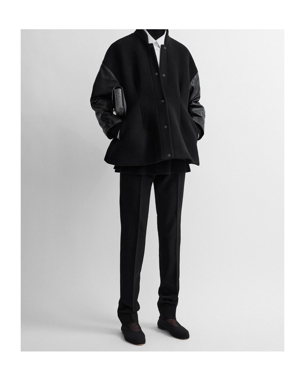 Totême Black Totême Varsity Bomber Jacket