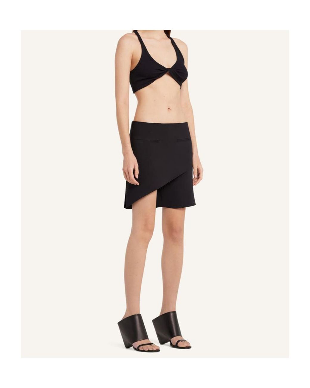 Courreges Black Courrèges Infinity Mini Skirt