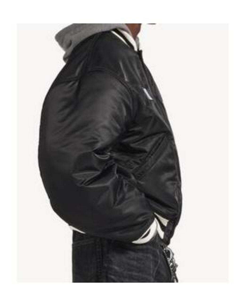 Balenciaga Black Nba Logo Bomber Jacket for men