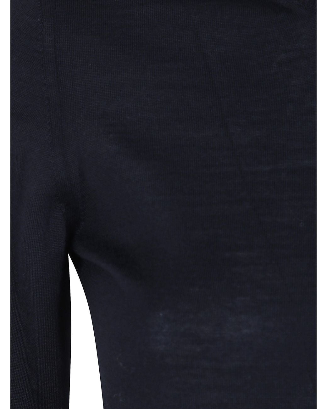 Mrz Blue Long Sleeves Round Neck Tee