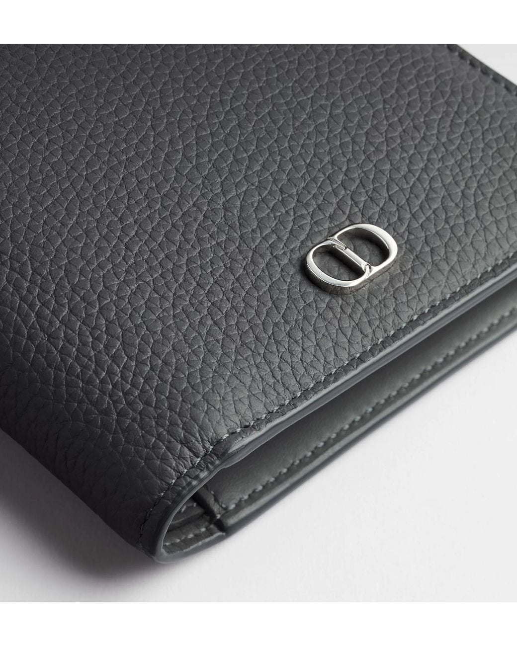 Dior Gray Cdicon Bifold Wallet for men