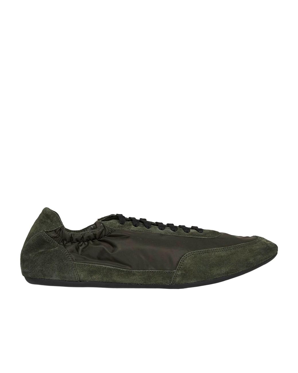 Prada Green Collapse Re-Nylon Lace-Up Sneakers for men