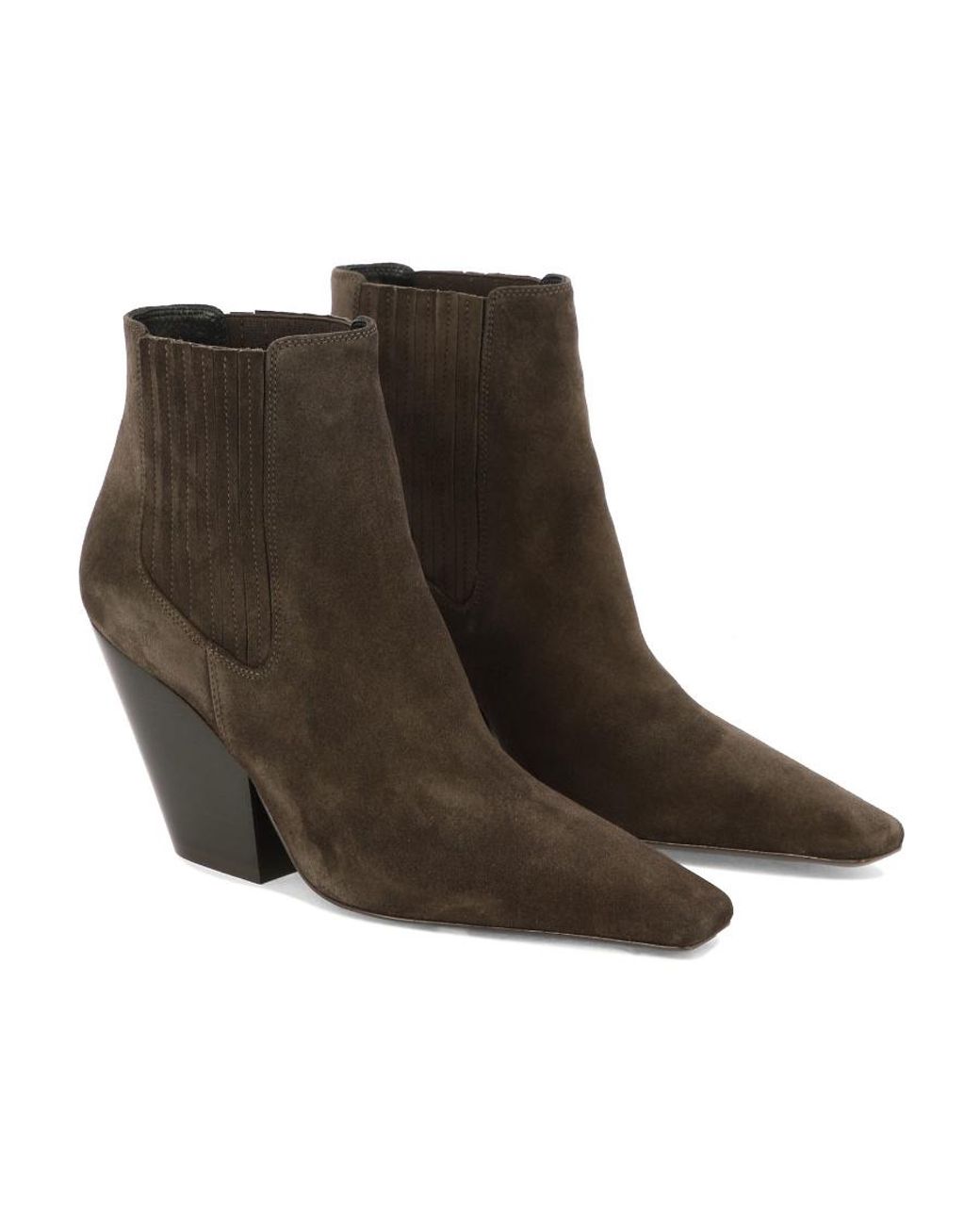 Casadei Brown Suede Ankle Boots For
