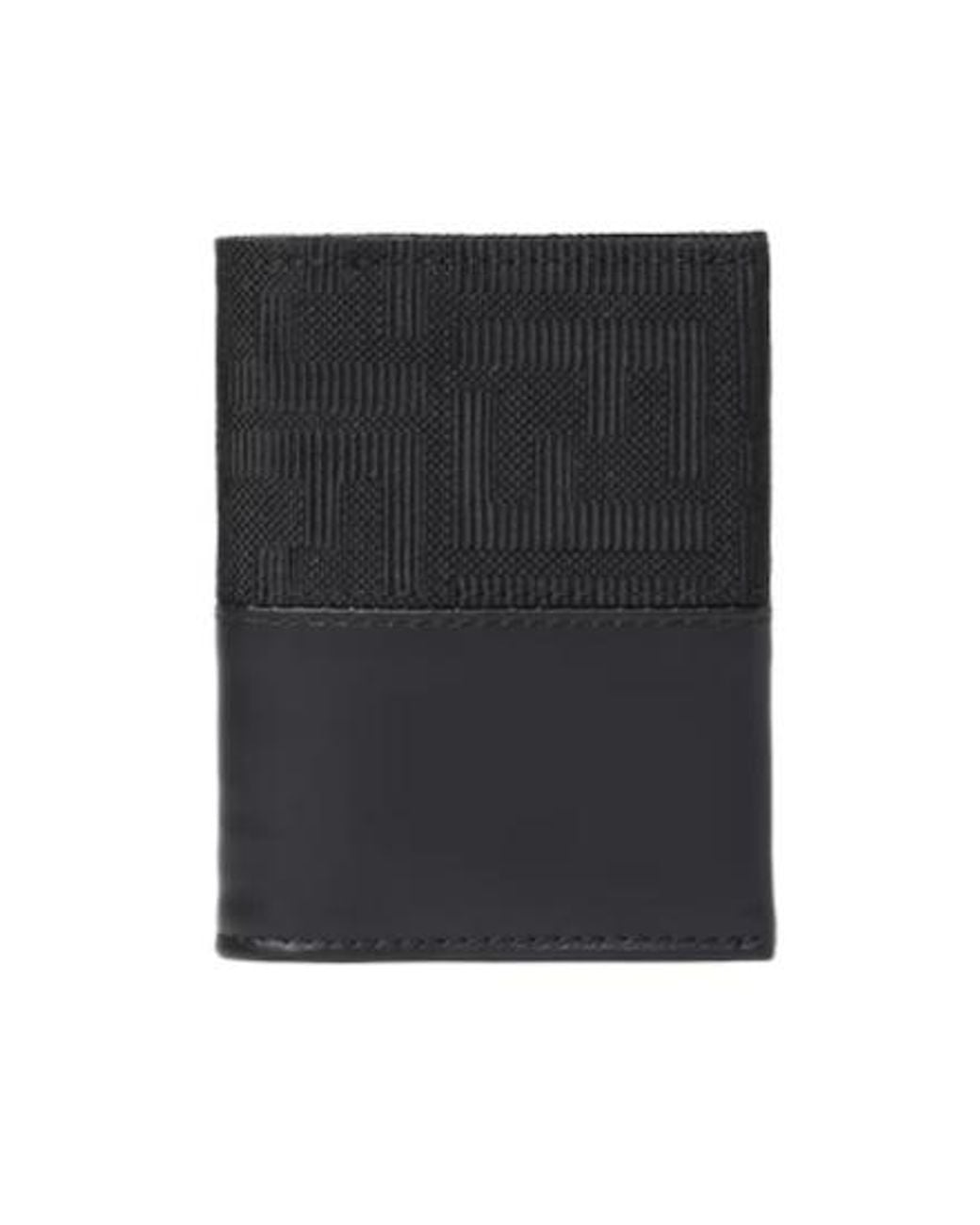 Fendi Black Ff Jacqaurd Card Holder for men