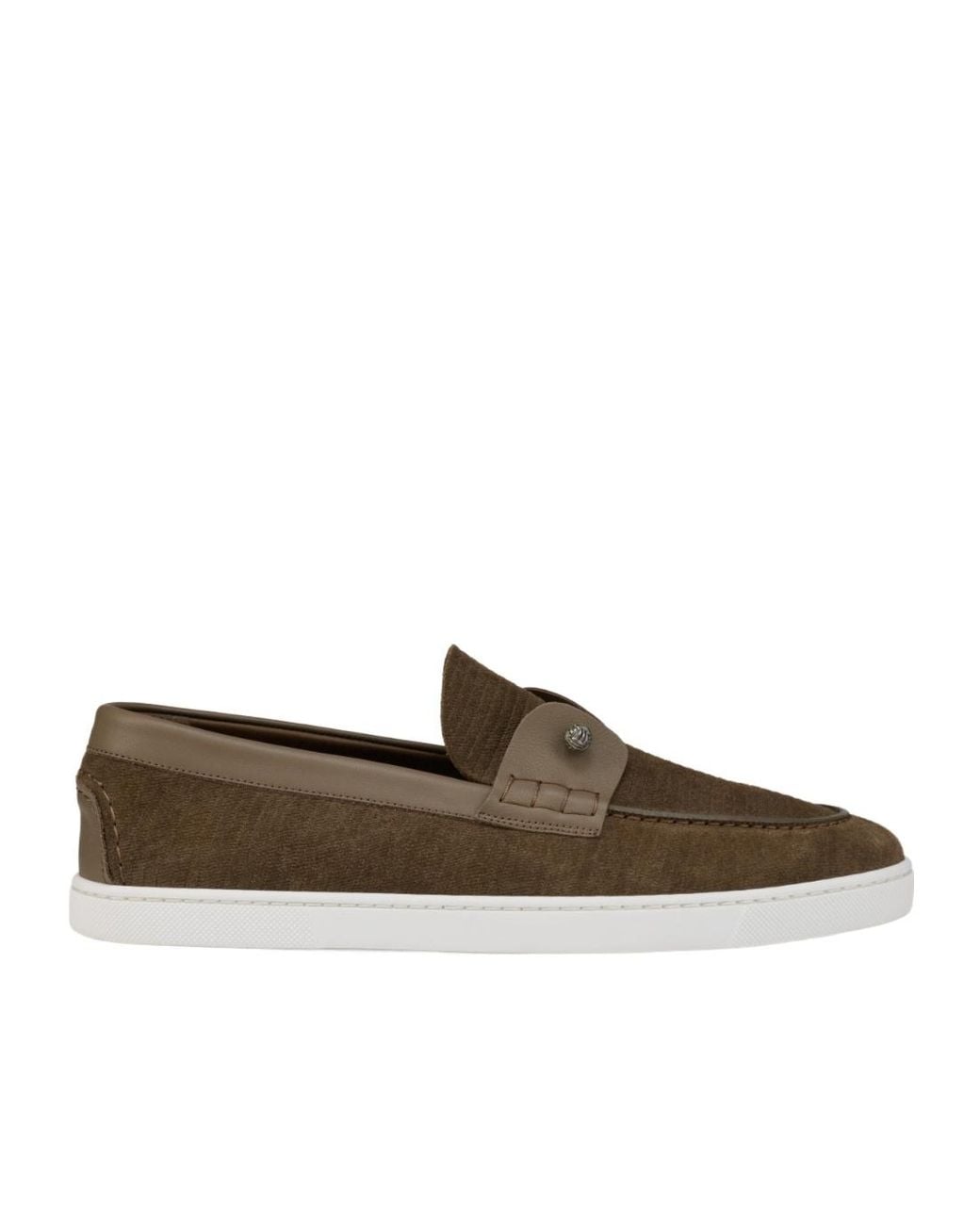 Christian Louboutin Brown Chambeliboat Yacht Loafers for men