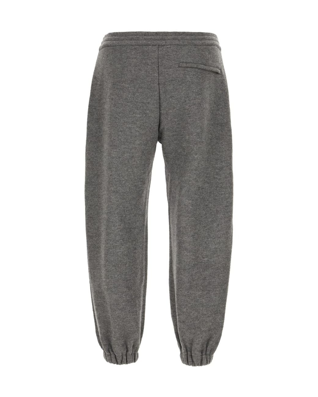 McQueen Gray Logo-Plaque Track Pants for men