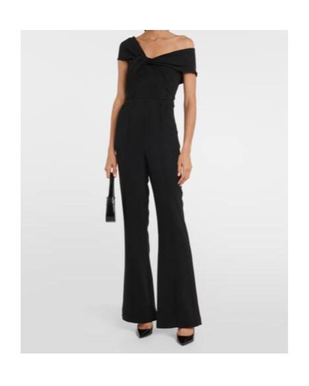 Roland Mouret Black Asymmetrical Jumpsuit
