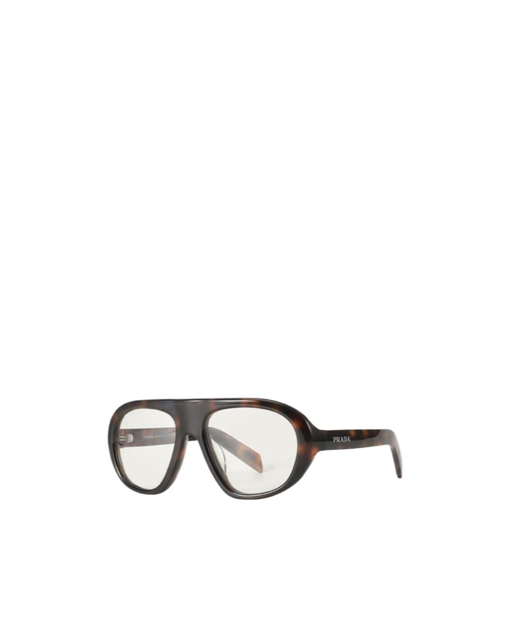 Prada Metallic Full-Rimmed Plano Lenses